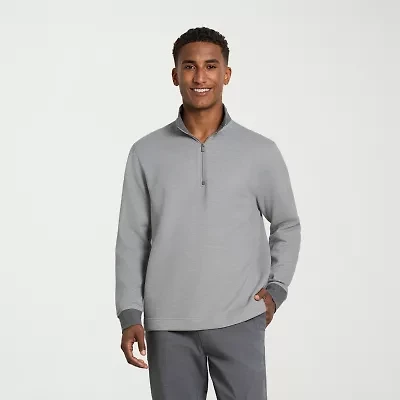 Van Heusen Essential Mens Long Sleeve Quarter-Zip Pullover Sweater