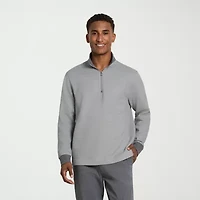 Van Heusen Essential Mens Long Sleeve Quarter-Zip Pullover Sweater