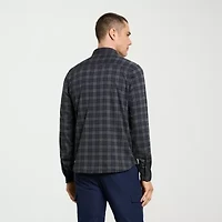 Van Heusen Performance Mens Long Sleeve Slim Fit Button-Down Shirt