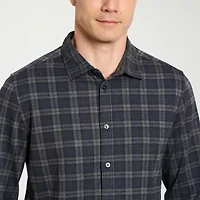Van Heusen Performance Mens Long Sleeve Slim Fit Button-Down Shirt