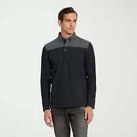 Van Heusen Essential Mens Regular Fit Long Sleeve Polo Shirt