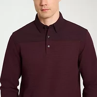 Van Heusen Essential Mens Regular Fit Long Sleeve Polo Shirt