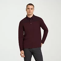 Van Heusen Essential Mens Regular Fit Long Sleeve Polo Shirt