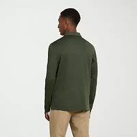 Van Heusen Performance Mens Regular Fit Long Sleeve Polo Shirt