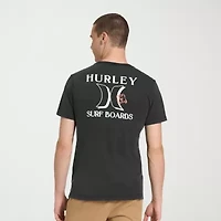 Hurley Mens Crew Neck Short Sleeve Regular Fit Graphic T-Shirt