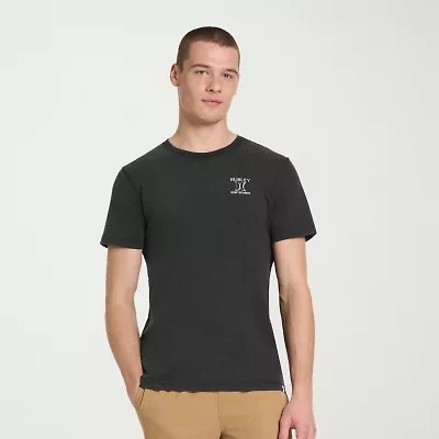 Hurley Mens Crew Neck Short Sleeve Regular Fit Graphic T-Shirt