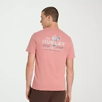 Hurley Mens Crew Neck Short Sleeve Regular Fit Graphic T-Shirt