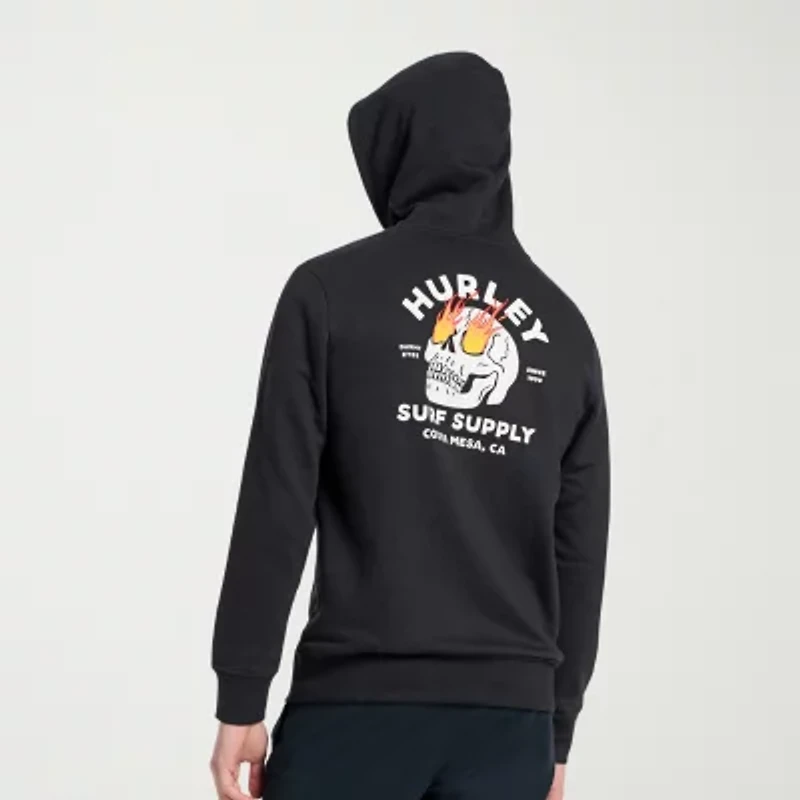 Hurley Mens Long Sleeve Fleece Hoodie