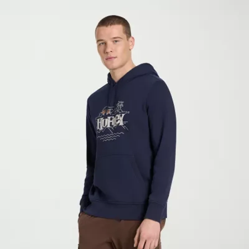 Hurley Mens Long Sleeve Fleece Hoodie