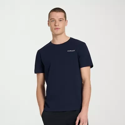 Hurley Mens Crew Neck Short Sleeve Regular Fit Graphic T-Shirt