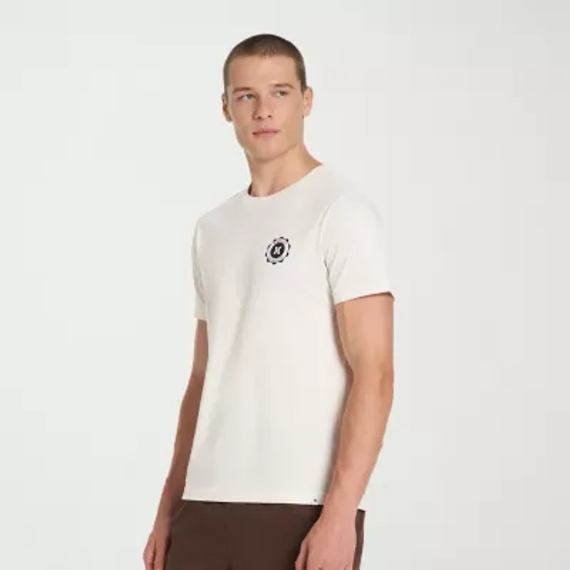 Hurley Mens Crew Neck Short Sleeve Regular Fit Graphic T-Shirt