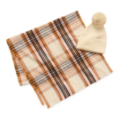 Liz Claiborne Plaid Boxed 2-pc. Cold Weather Set