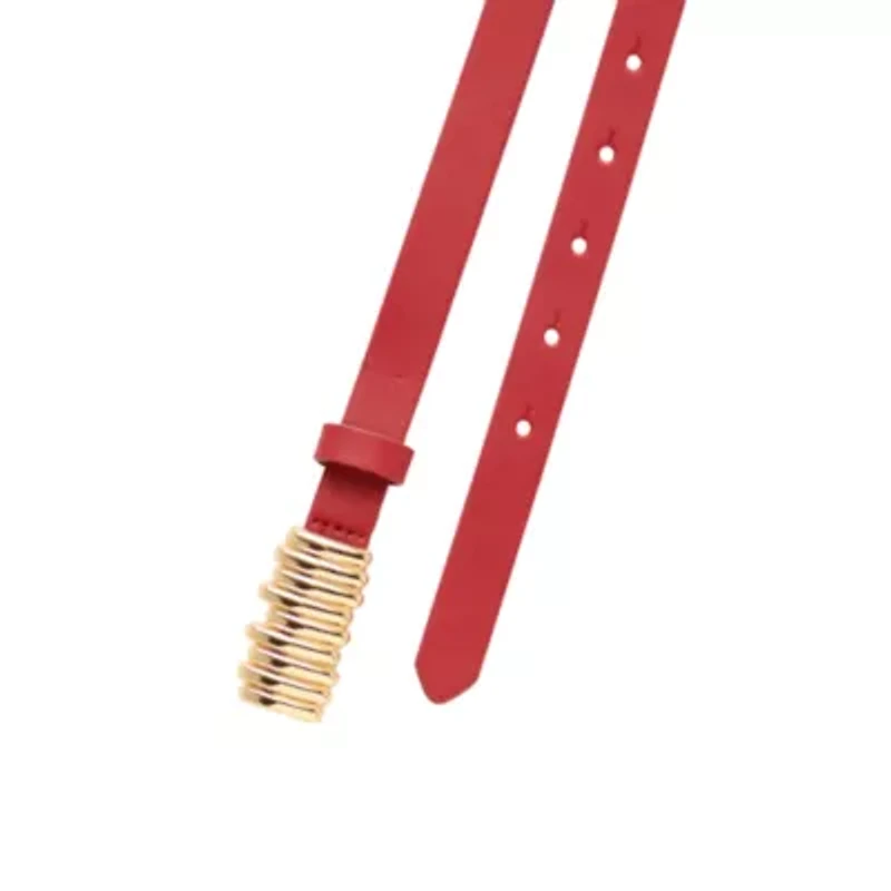 Worthington Skinny Sketch Buckle Womens Belt