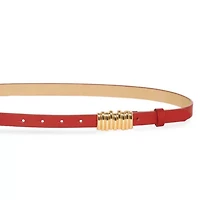 Worthington Skinny Sketch Buckle Womens Belt