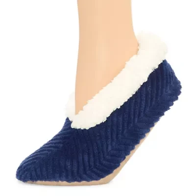 Mixit Chevron Cozy Womens 1 Pair Slipper Socks