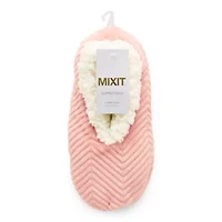 Mixit Chevron Cozy Womens 1 Pair Slipper Socks