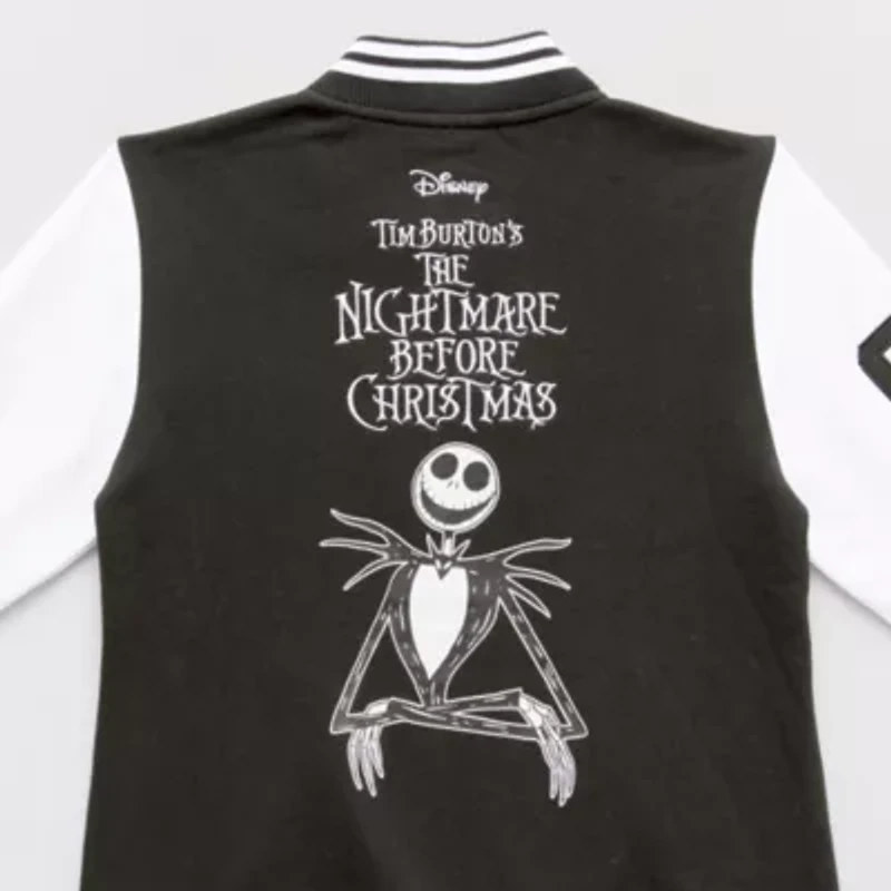 Tim Burton'S Nightmare Before Christmas Womens Fleece Midweight Juniors Bomber Jacket
