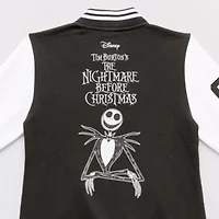 Tim Burton'S Nightmare Before Christmas Womens Fleece Midweight Juniors Bomber Jacket