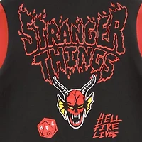 Womens Juniors Stranger Things Fleece Midweight Bomber Jacket