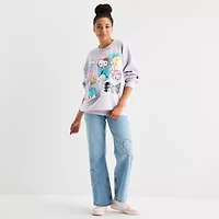 Hello Kitty And Friends Sweatshirt Womens Juniors Crew Neck Long Sleeve