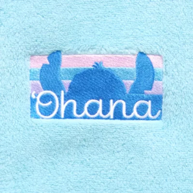 Womens Long Sleeve Embroidered Lilo & Stitch Fleece Zipper Hoodie