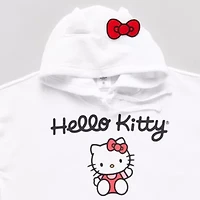 Womens Hooded Long Sleeve Hello Kitty Juniors Sweatshirt