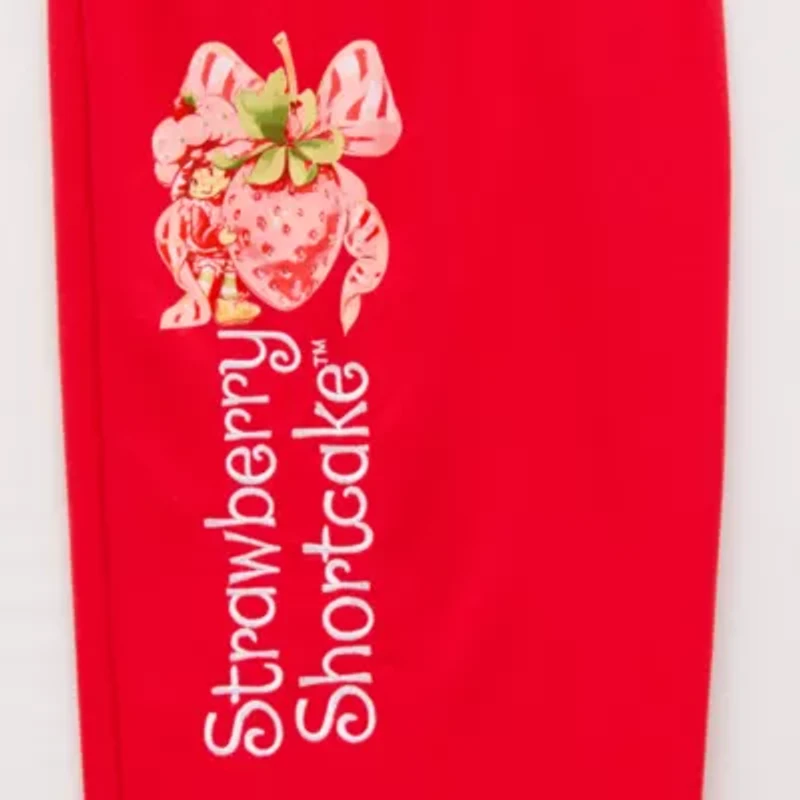 New World Strawberry Shortcake Womens Juniors Crew Neck Long Sleeve Sweatshirt