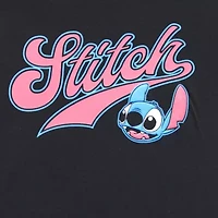 Womens Juniors Crew Neck Short Sleeve Regular Fit Lilo & Stitch Graphic T-Shirt