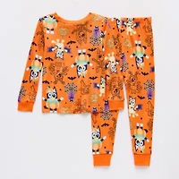 Halloween Toddler Girls Bluey Crew Neck Long Sleeve 2-pc. Pajama Sets