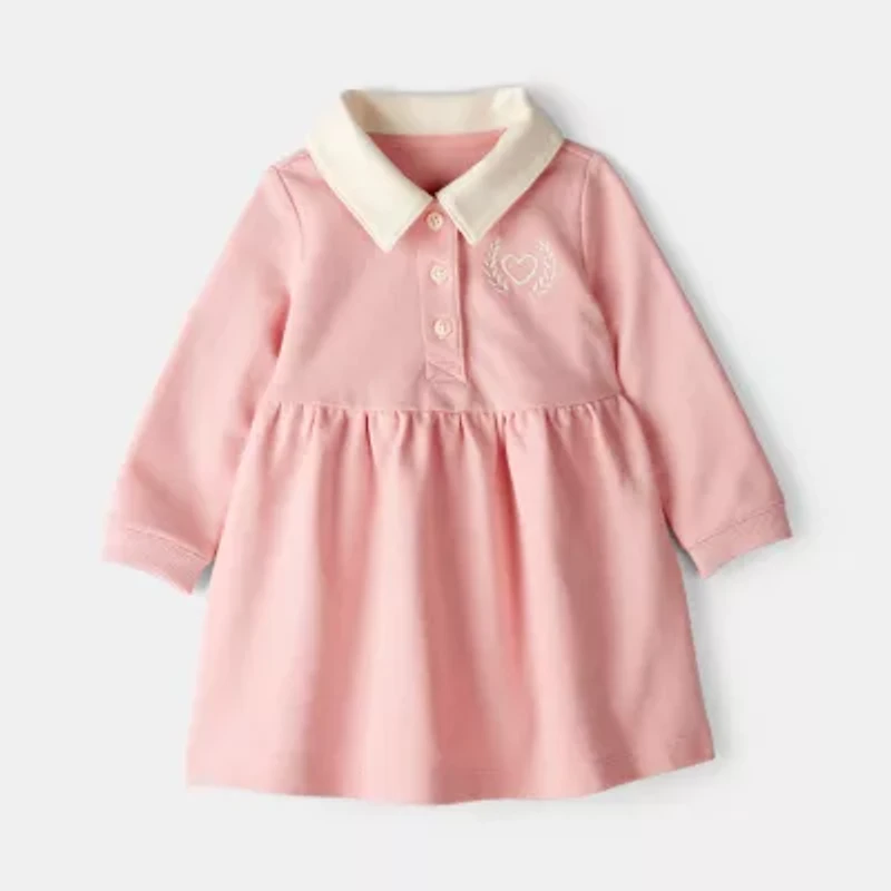 Carter's Baby Girls Long Sleeve Cuffed A-Line Dress