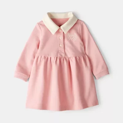 Carter's Baby Girls Long Sleeve Cuffed A-Line Dress
