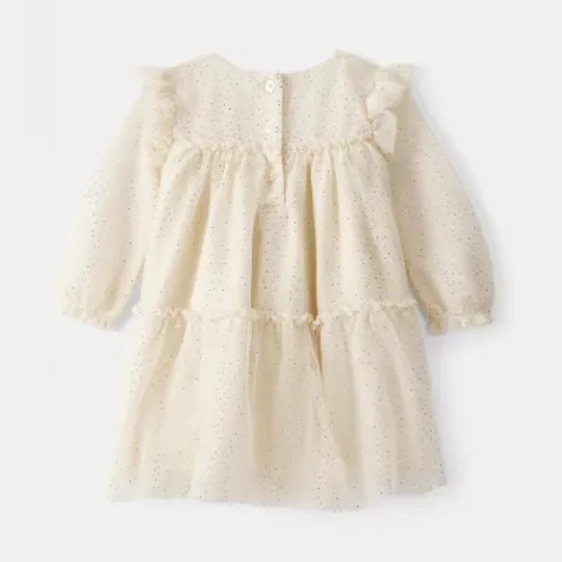 Carter's Baby Girls Long Sleeve Fitted A-Line Dress