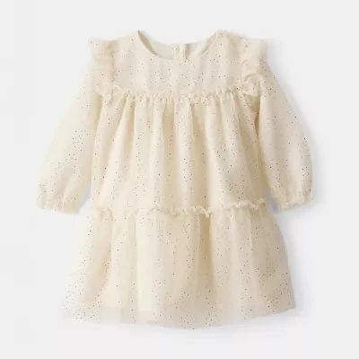 Carter's Baby Girls Long Sleeve Fitted A-Line Dress