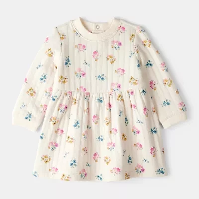 Carter's Baby Girls Long Sleeve Fitted A-Line Dress