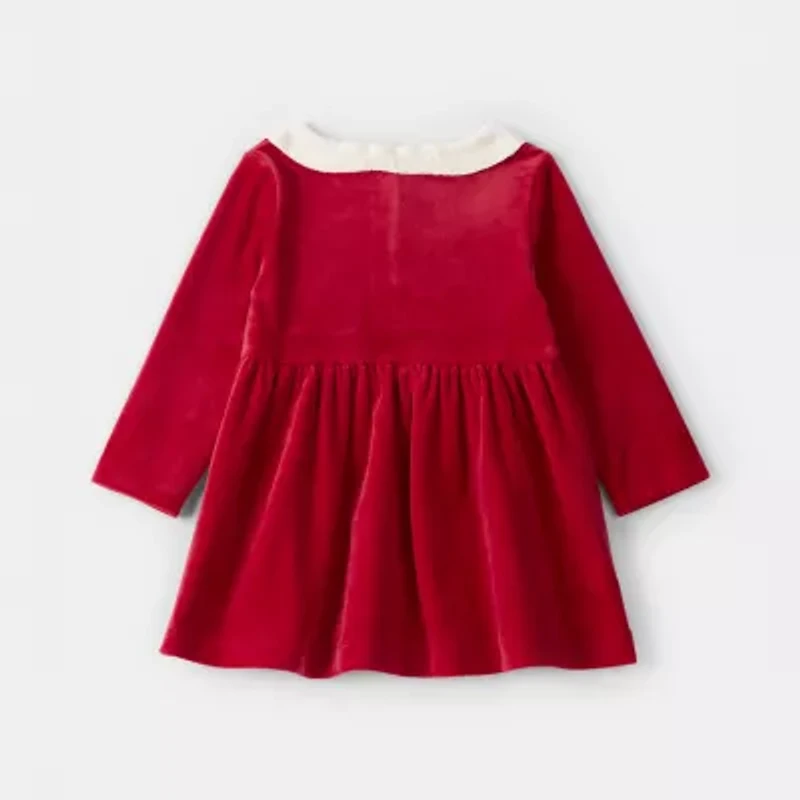 Carter's Baby Girls Long Sleeve Fitted A-Line Dress