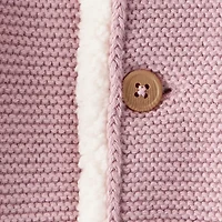 Carter's Baby Girls Hooded Long Sleeve Button Cardigan