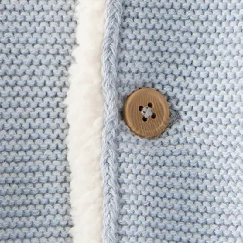 Carter's Baby Boys Hooded Long Sleeve Button Cardigan