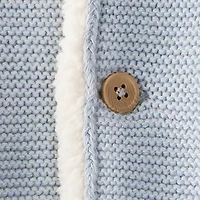 Carter's Baby Boys Hooded Long Sleeve Button Cardigan