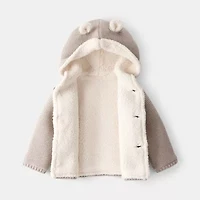 Carter's Baby Unisex Hooded Long Sleeve Button Cardigan