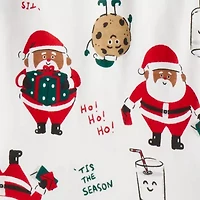 Carter's Family Matching Santa Little & Big Kid Unisex Rib Round Neck Long Sleeve 2-pc. Pajama Sets