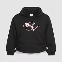 PUMA Big Kid Girls Long Sleeve Fleece Active Hoodie