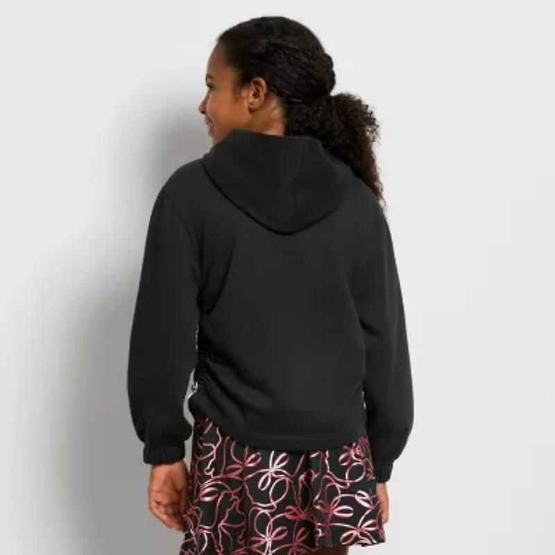 PUMA Big Kid Girls Long Sleeve Fleece Active Hoodie