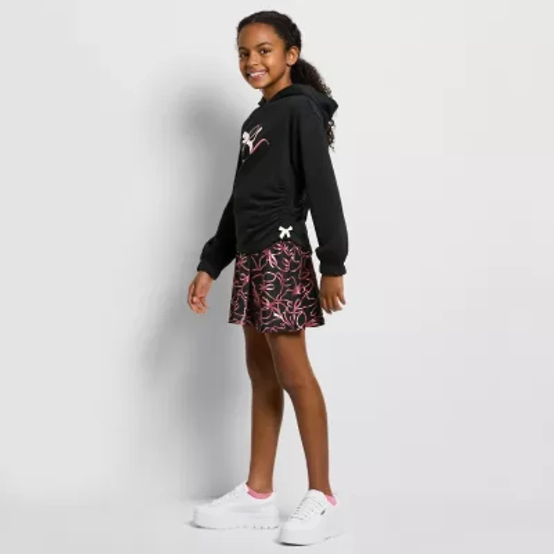 PUMA Big Kid Girls Long Sleeve Fleece Active Hoodie