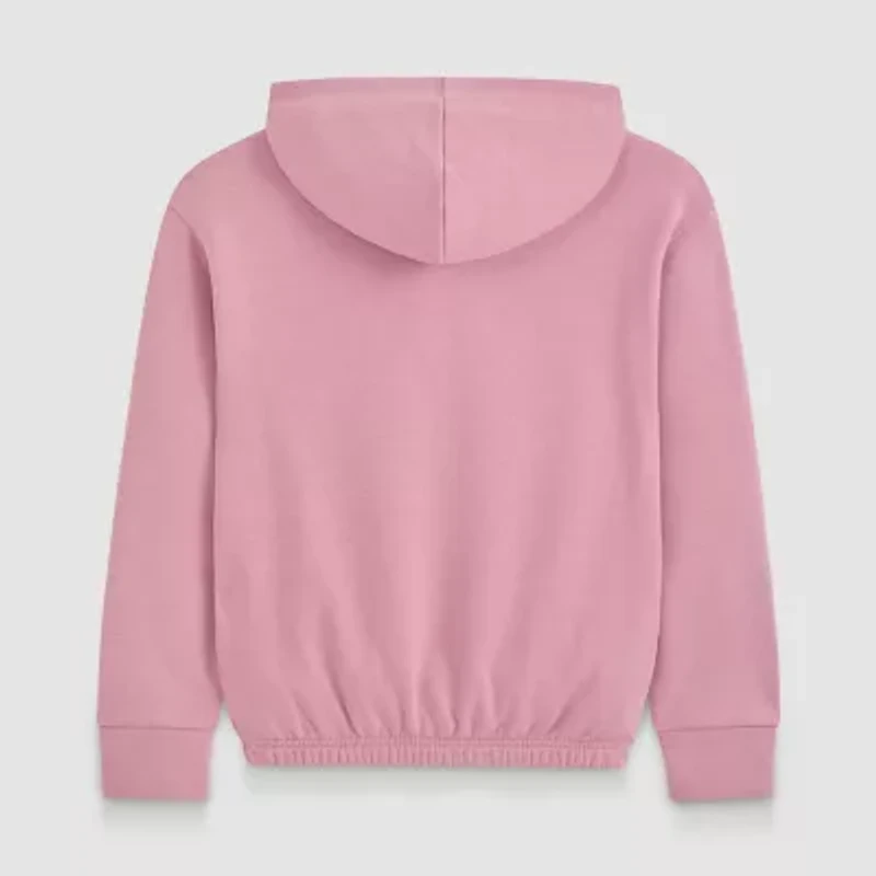 PUMA Big Kid Girls Long Sleeve Fleece Active Hoodie