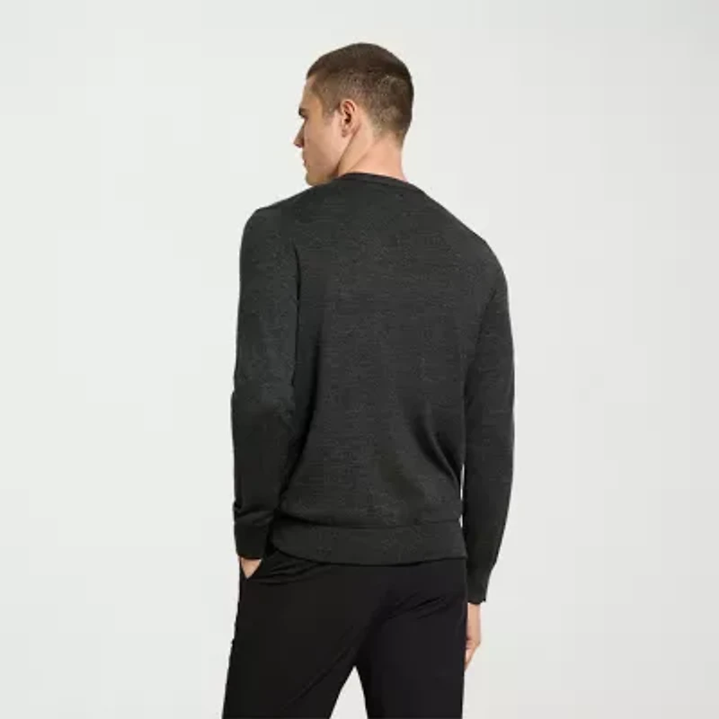 Van Heusen Essential Mens V Neck Long Sleeve Pullover Sweater