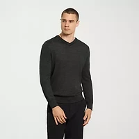Van Heusen Essential Mens V Neck Long Sleeve Pullover Sweater