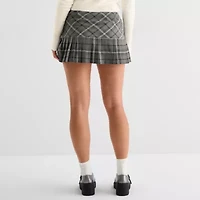 Forever 21 Womens Mid Rise Mini Juniors Pleated Skirt