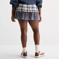 Arizona Womens Juniors Plus Pleated Skirt