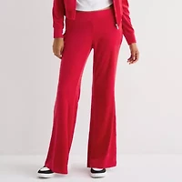 Juicy By Couture Womens Juniors Flare Mid Rise Track Pant