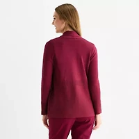 Liz Claiborne Womens Long Sleeve Open Front Cardigan